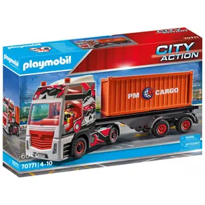 Truck with city trailer Playmobil image-0