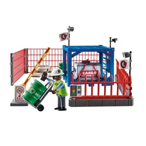 Depot with fence Playmobil City Action image-1