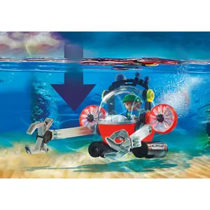 Imitation games operation urban environment with boat Playmobil City image-2
