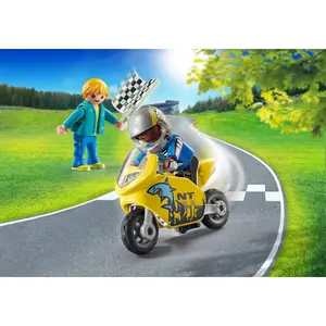 Motorcycle boys racing Playmobil image-2