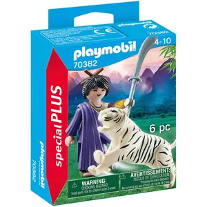 Asian fighter + tiger Playmobil image-0