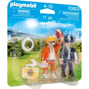 Duo doctor and policeman pack Playmobil image-0