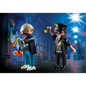 Duo police and vandal pack Playmobil image-1