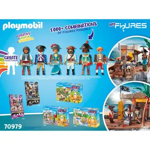 Building sets my figures creativ pirate island Playmobil Bestway image-1
