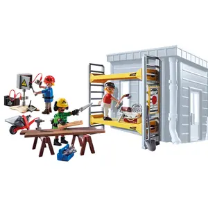 Scaffolding construction games with workers Playmobil Bestway City Action image-1