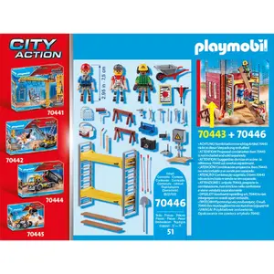 Scaffolding construction games with workers Playmobil Bestway City Action image-2