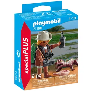 Special investigator figurine with alligator Playmobil image-2
