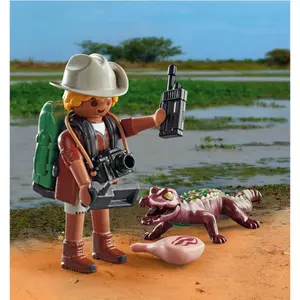 Special investigator figurine with alligator Playmobil image-1
