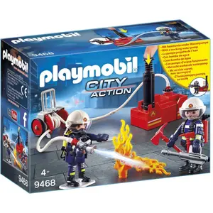 Firemen building set with fire equipment Playmobil image-0
