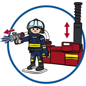 Firemen building set with fire equipment Playmobil image-3