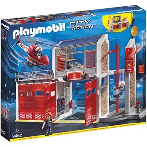 Juegos de construcción de bomberos y helicópteros Playmobil image-2