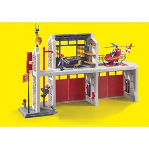 Juegos de construcción de bomberos y helicópteros Playmobil image-1
