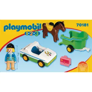Horse and carriage figure with trailer Playmobil image-1