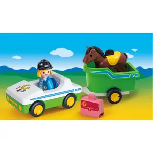 Horse and carriage figure with trailer Playmobil image-3