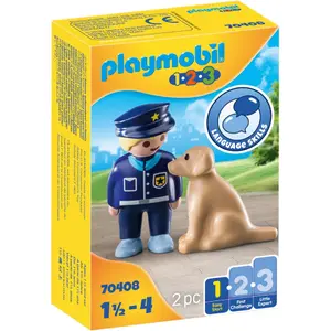 Policeman with dog Playmobil image-0