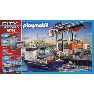 Worker and container building sets Playmobil image-3