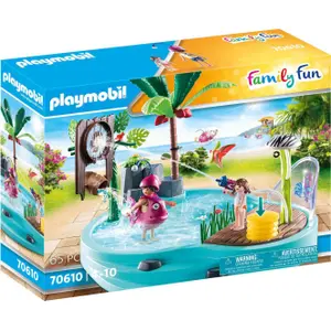 Pool figurine with water jet Playmobil image-1