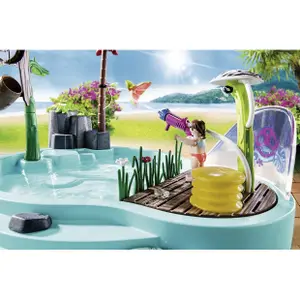 Pool figurine with water jet Playmobil image-4