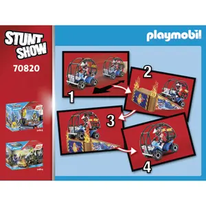 Pack of stuntshow building sets with ramp Playmobil Starter image-2