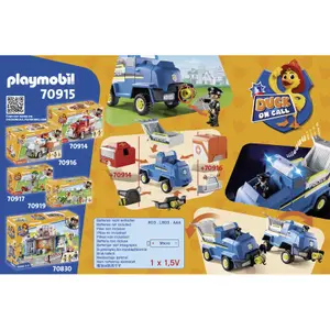 Police car game duck on call Playmobil image-2
