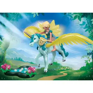 Crystal fairy figurine with unicorn Playmobil image-3