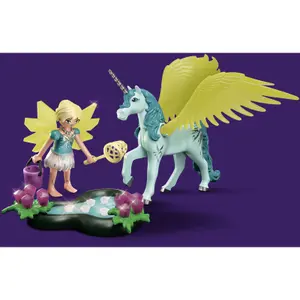 Crystal fairy figurine with unicorn Playmobil image-4