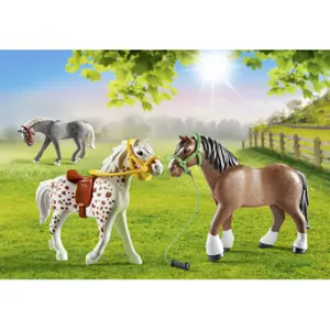 Set of 3 horse figurines Playmobil image-2