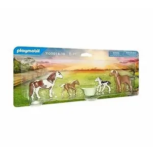 2 Icelandic ponies and foals Playmobil image-0