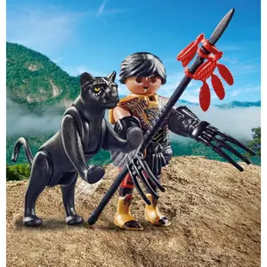 Building sets fighting with panther Playmobil SPE+ image-1