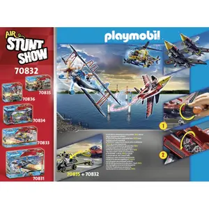 Jeux de construction jet aigle Playmobil Stuntshow image-0