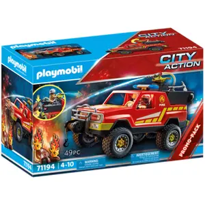 Pickup car and fireman games Playmobil image-4