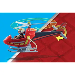 Helicopter firefighter action games Playmobil image-0