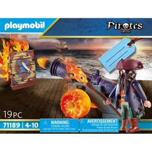 Pirate and fire cannon building sets Playmobil image-0