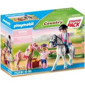 Simulation games starter pack riders+horses Playmobil image-0