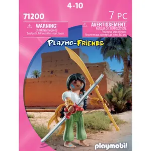 Jeux de construction combattante avec lance Playmobil image-0