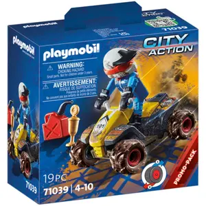 Pilot and quad figurine Playmobil image-0
