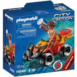 Construction games at sea and on quad bikes Playmobil image-1