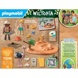 Ostrich nest and explorer building sets Playmobil image-3