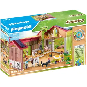 Farm building set with solar panels Playmobil image-1