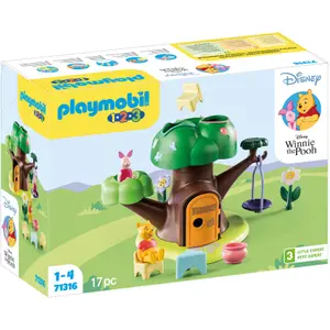 Winnie the Pooh building set with piglet hut Playmobil 123 image-1