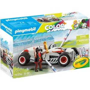 Juego de simulación de coches de carreras a color Playmobil image-1