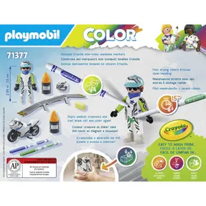 Juego de simulación de moto a colores Playmobil image-2