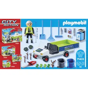 Cleaning agent simulation game with electric vehicle Playmobil image-2