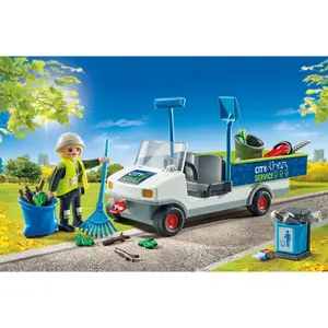 Cleaning agent simulation game with electric vehicle Playmobil image-4