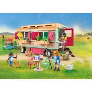 Gioco di simulazione roulotte caffè negozio Playmobil image-1