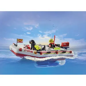 Jogos de exterior barco bombeiro e scooter de água Playmobil image-5