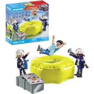 Firefighter simulation games and rescue cushion Playmobil image-2