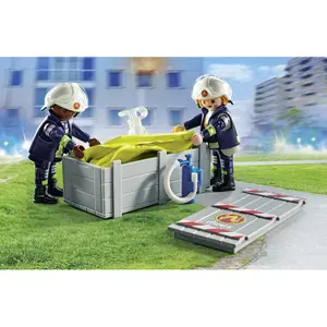Firefighter simulation games and rescue cushion Playmobil image-4