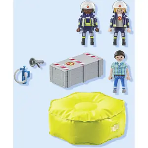 Firefighter simulation games and rescue cushion Playmobil image-5