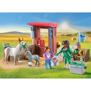 Giochi di simulazione veterinaria + animali da fattoria Playmobil image-6